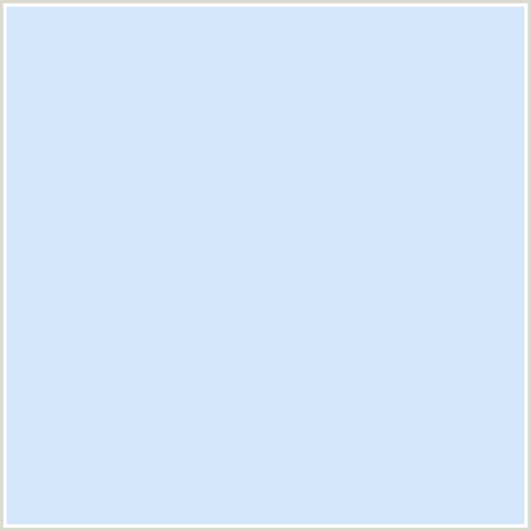 D4E7FA Hex Color Image (BLUE, TROPICAL BLUE)