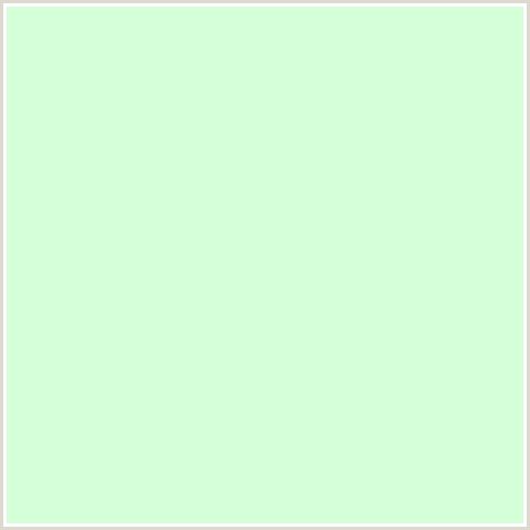 D5FFD8 Hex Color Image (GREEN, SNOWY MINT)