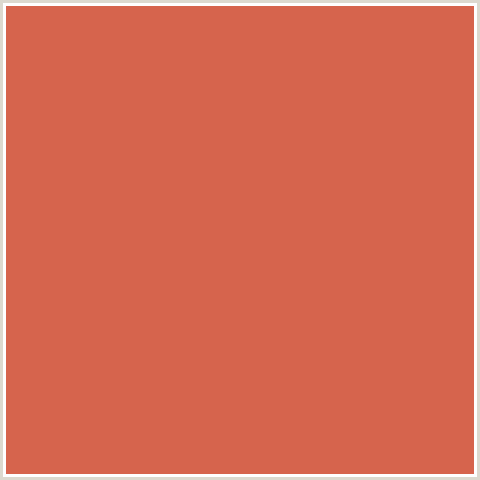 D6644D Hex Color Image (RED DAMASK, RED ORANGE)