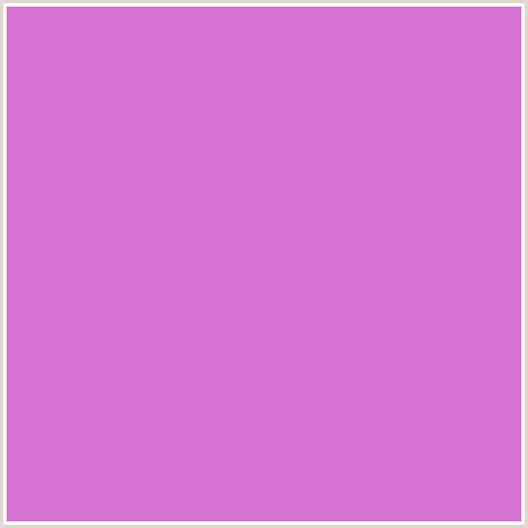 D674D3 Hex Color Image (DEEP PINK, FUCHSIA, FUSCHIA, HOT PINK, MAGENTA, ORCHID)