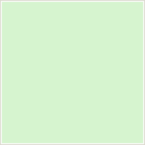 D6F4CF Hex Color Image (GREEN, TEA GREEN)