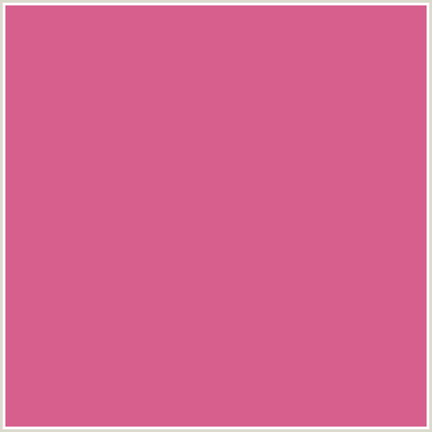 D75F8D Hex Color Image (CRANBERRY, RED)