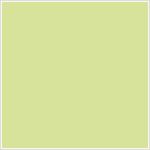 D7E29A Hex Color Image (YELLOW GREEN, ZOMBIE)