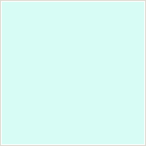 D7FCF5 Hex Color Image (BLUE GREEN, FOAM)