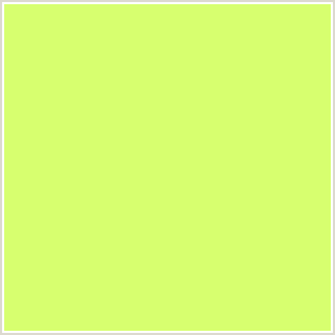 D7FF6F Hex Color Image (GREEN YELLOW, HONEYSUCKLE)
