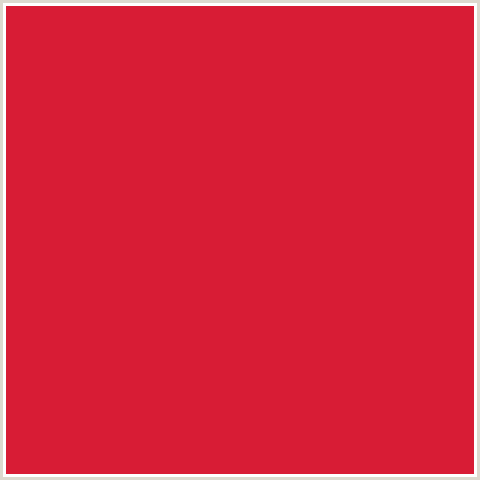 D81C35 Hex Color Image (ALIZARIN CRIMSON, RED)