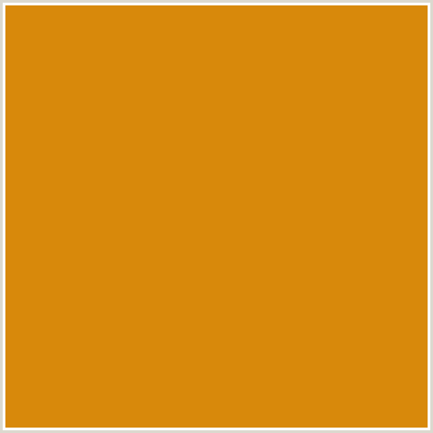 D8890B Hex Color Image (GAMBOGE, ORANGE)