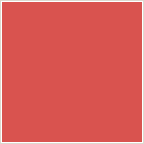 D9534F Hex Color Image (RED, ROMAN)