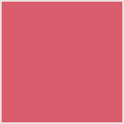 D95D6D Hex Color Image (RED, ROMAN)