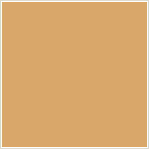 D9A76A Hex Color Image (ORANGE, WHISKEY)