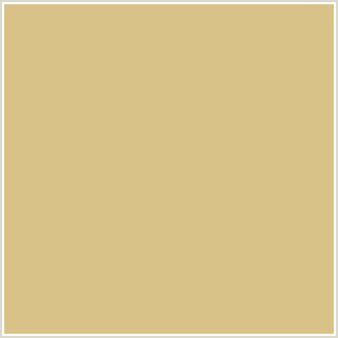 D9C287 Hex Color Image (BRANDY, YELLOW ORANGE)