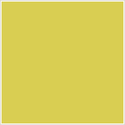 D9CE52 Hex Color Image (WATTLE, YELLOW)