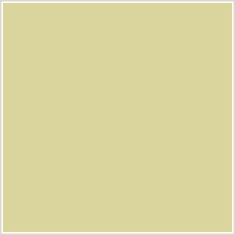 D9D59D Hex Color Image (WINTER HAZEL, YELLOW)