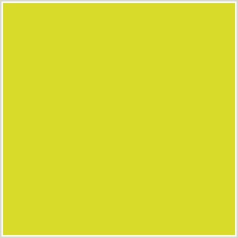 D9DB2B Hex Color Image (PEAR, YELLOW GREEN)