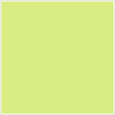 D9EB83 Hex Color Image (GREEN YELLOW, WILD RICE)