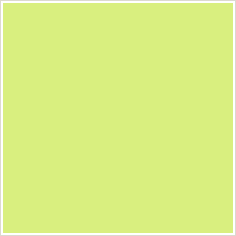 D9EF7F Hex Color Image (GREEN YELLOW, MANZ)
