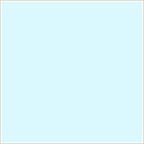 D9F9FF Hex Color Image (BABY BLUE, LIGHT BLUE, OYSTER BAY)