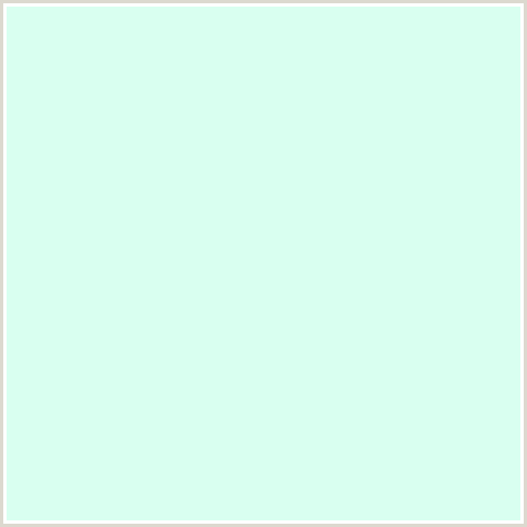 D9FFF0 Hex Color Image (FROSTED MINT, GREEN BLUE, MINT)