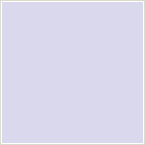 DAD8ED Hex Color Image (BLUE, SNUFF)