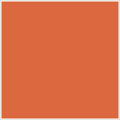 DB683F Hex Color Image (RED DAMASK, RED ORANGE)