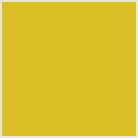 DBBF24 Hex Color Image (GOLDEN GRASS, YELLOW)