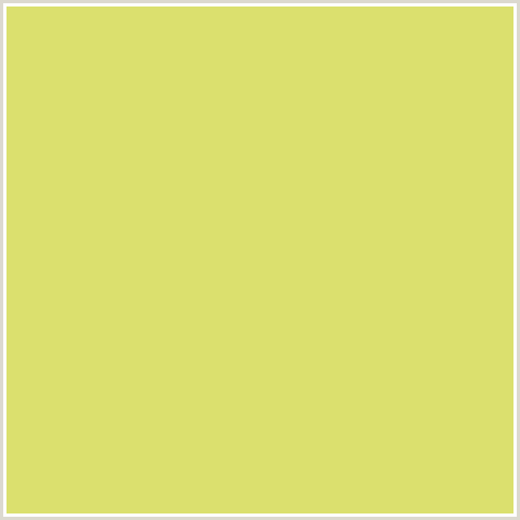 DBE06E Hex Color Image (CHENIN, YELLOW GREEN)