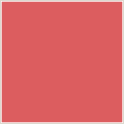 DC5D5F Hex Color Image (RED, ROMAN)