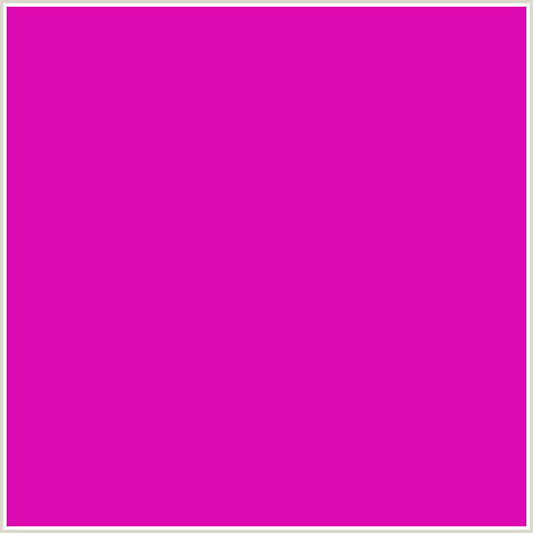 DD0AB1 Hex Color Image (DEEP PINK, FUCHSIA, FUSCHIA, HOLLYWOOD CERISE, HOT PINK, MAGENTA)