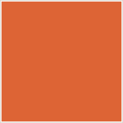 DD6435 Hex Color Image (FLAME PEA, RED ORANGE)