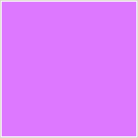 DD78FF Hex Color Image (HELIOTROPE, PURPLE, VIOLET)