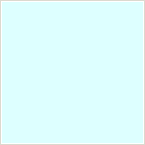 DDFFFF Hex Color Image ()