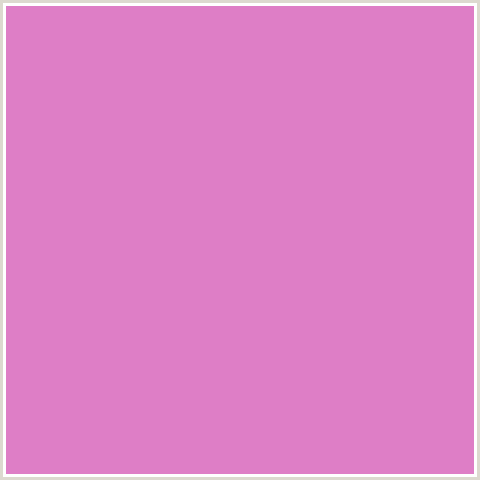 DE7EC6 Hex Color Image (DEEP PINK, FUCHSIA, FUSCHIA, HOT PINK, MAGENTA, ORCHID)