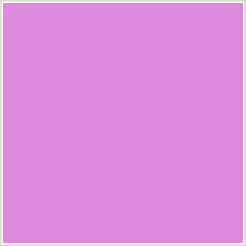 DE89DC Hex Color Image (DEEP PINK, FUCHSIA, FUSCHIA, HOT PINK, LIGHT ORCHID, MAGENTA)