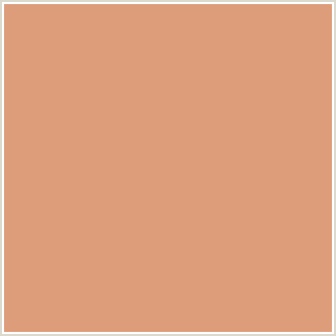 DE9D7A Hex Color Image (ORANGE RED, TUMBLEWEED)