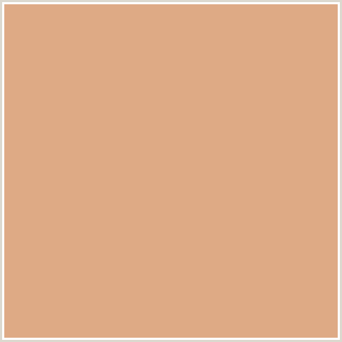 DEAA85 Hex Color Image (ORANGE RED, TUMBLEWEED)