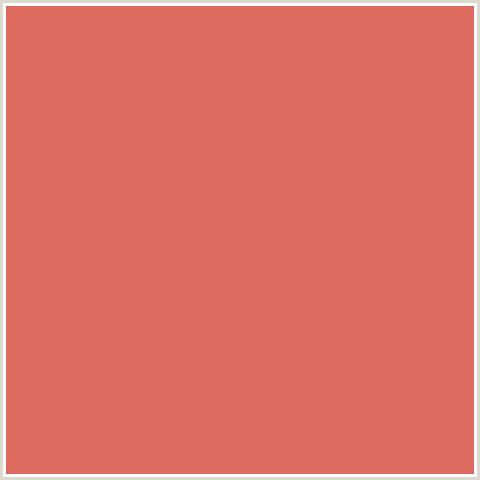 DF6A5F Hex Color Image (RED, ROMAN)