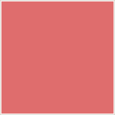 DF6D6D Hex Color Image (RED, SUNGLO)