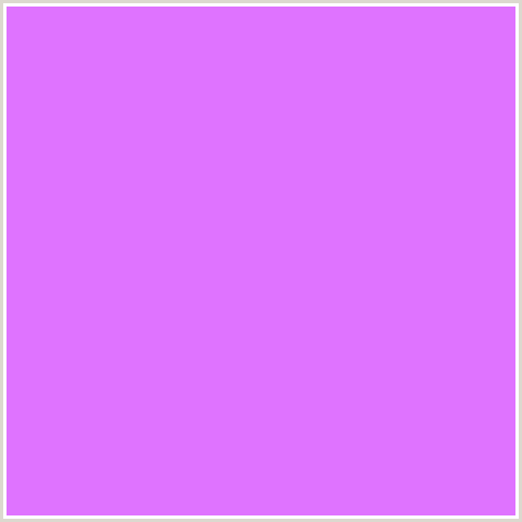 DF73FF Hex Color Image (HELIOTROPE, PURPLE, VIOLET)