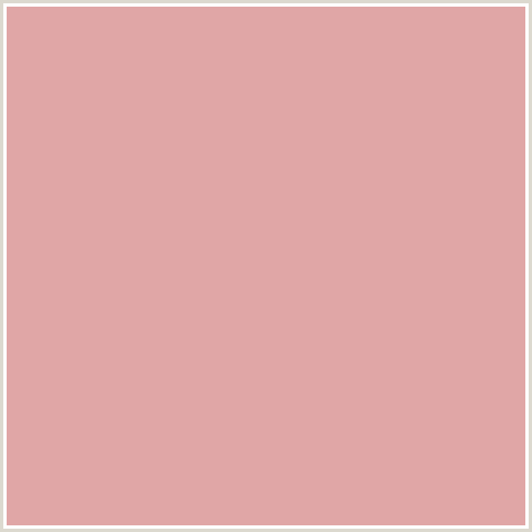 E0A6A6 Hex Color Image (RED, ROSE FOG)