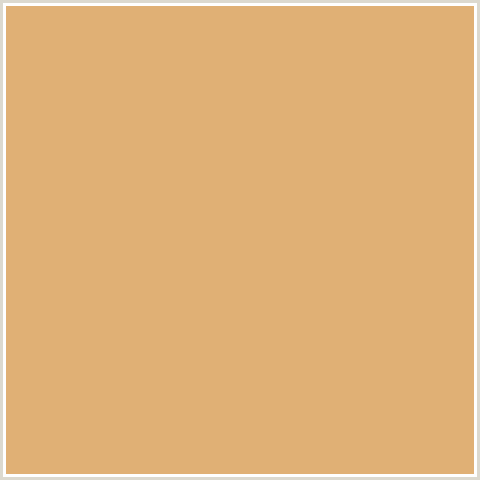 E0B075 Hex Color Image (HARVEST GOLD, ORANGE)