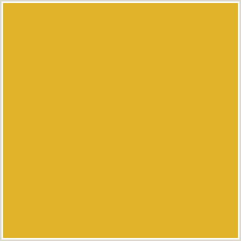 E0B328 Hex Color Image (GOLDEN GRASS, ORANGE YELLOW)