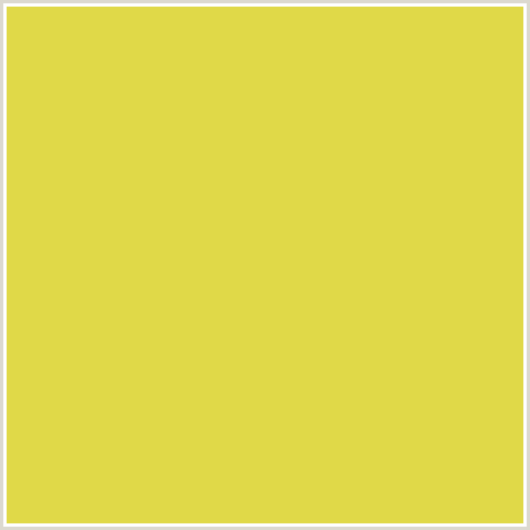 E0D948 Hex Color Image (WATTLE, YELLOW)