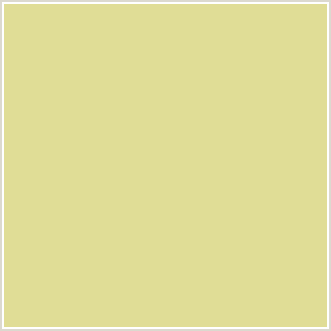 E0DD96 Hex Color Image (YELLOW, ZOMBIE)