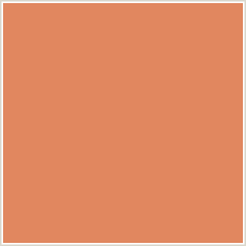 E1875F Hex Color Image (RED ORANGE, TERRACOTTA)