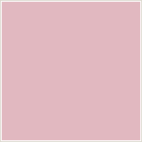 E1B8C0 Hex Color Image (CAVERN PINK, RED)