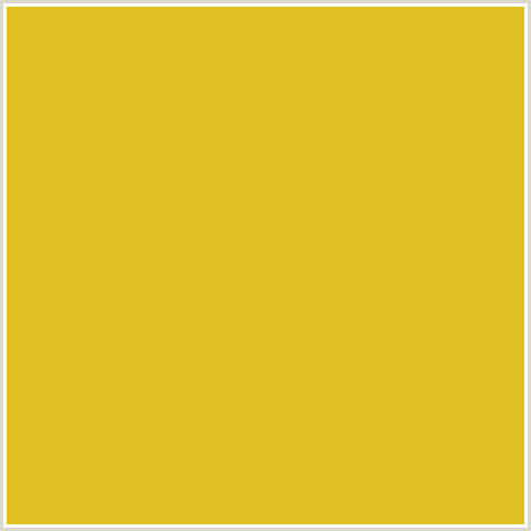 E1C123 Hex Color Image (SUNFLOWER, YELLOW)