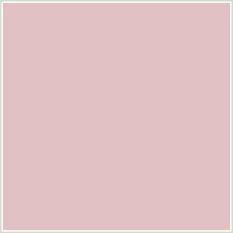 E1C1C1 Hex Color Image (PINK FLARE, RED)