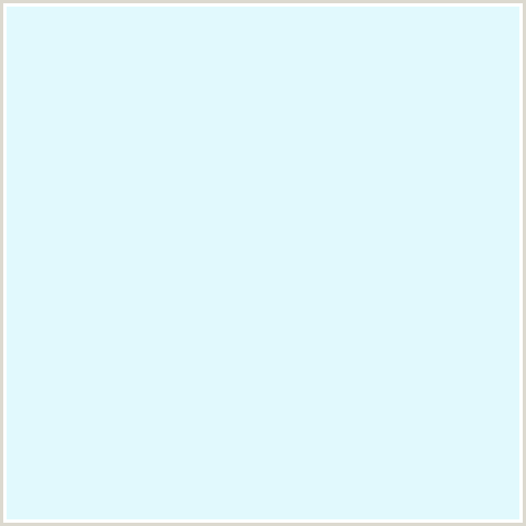 E1F9FD Hex Color Image (BABY BLUE, FOAM, LIGHT BLUE)