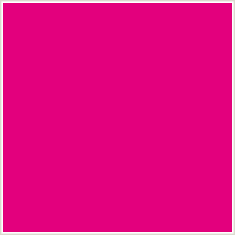 E3007D Hex Color Image (DEEP PINK, FUCHSIA, FUSCHIA, HOT PINK, MAGENTA, ROSE)