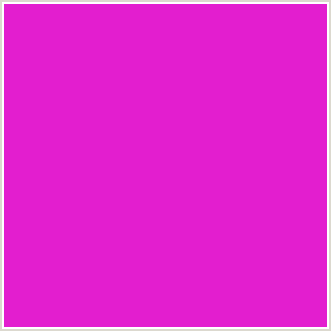 E31ECF Hex Color Image (DEEP PINK, FUCHSIA, FUSCHIA, HOT PINK, MAGENTA, SHOCKING PINK)